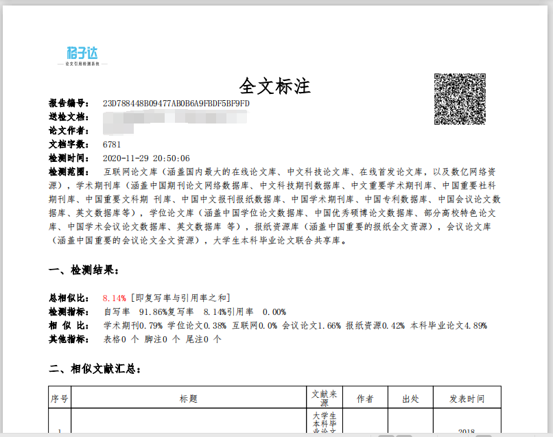 格子達(dá)論文查重